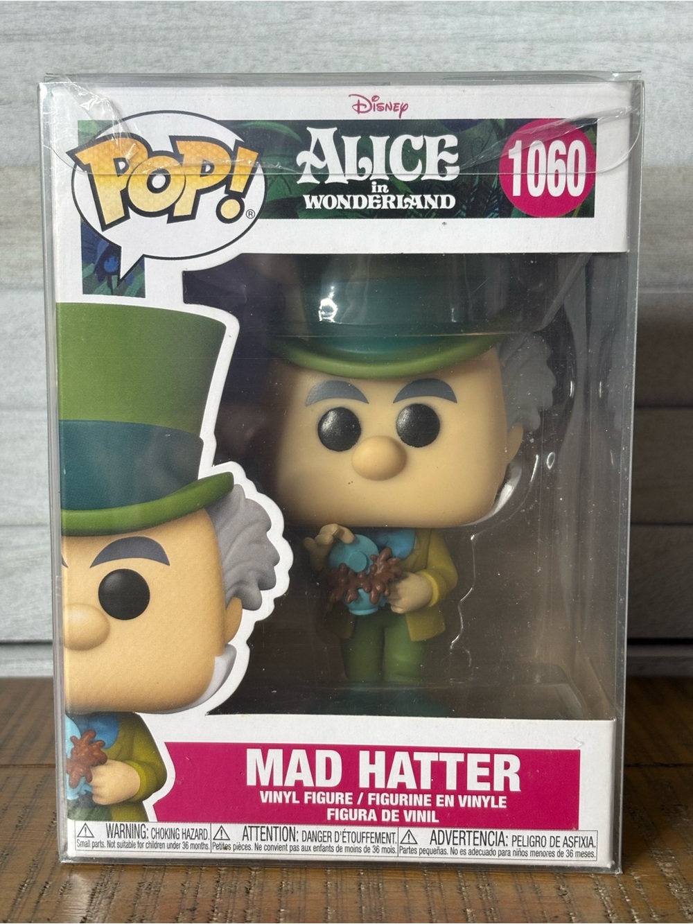 Funko Pop Disney Alice in Wonderland 70th Mad Hatter #1060 Box Wear As Is